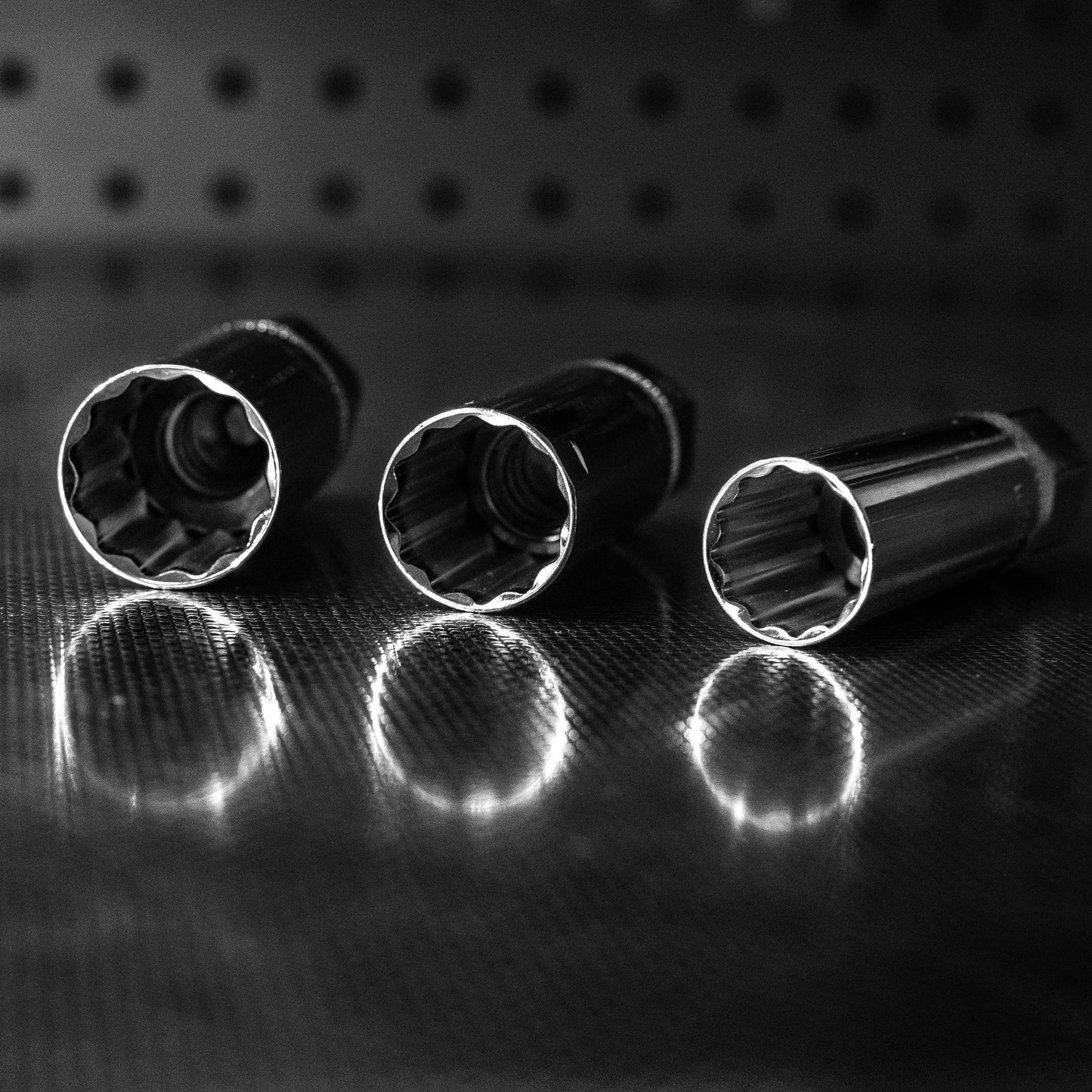 Boxo BX734-R2 3/8" Drive 12PT Thin Wall & Magnetic Spark Plug Socket Set - 6 Piece