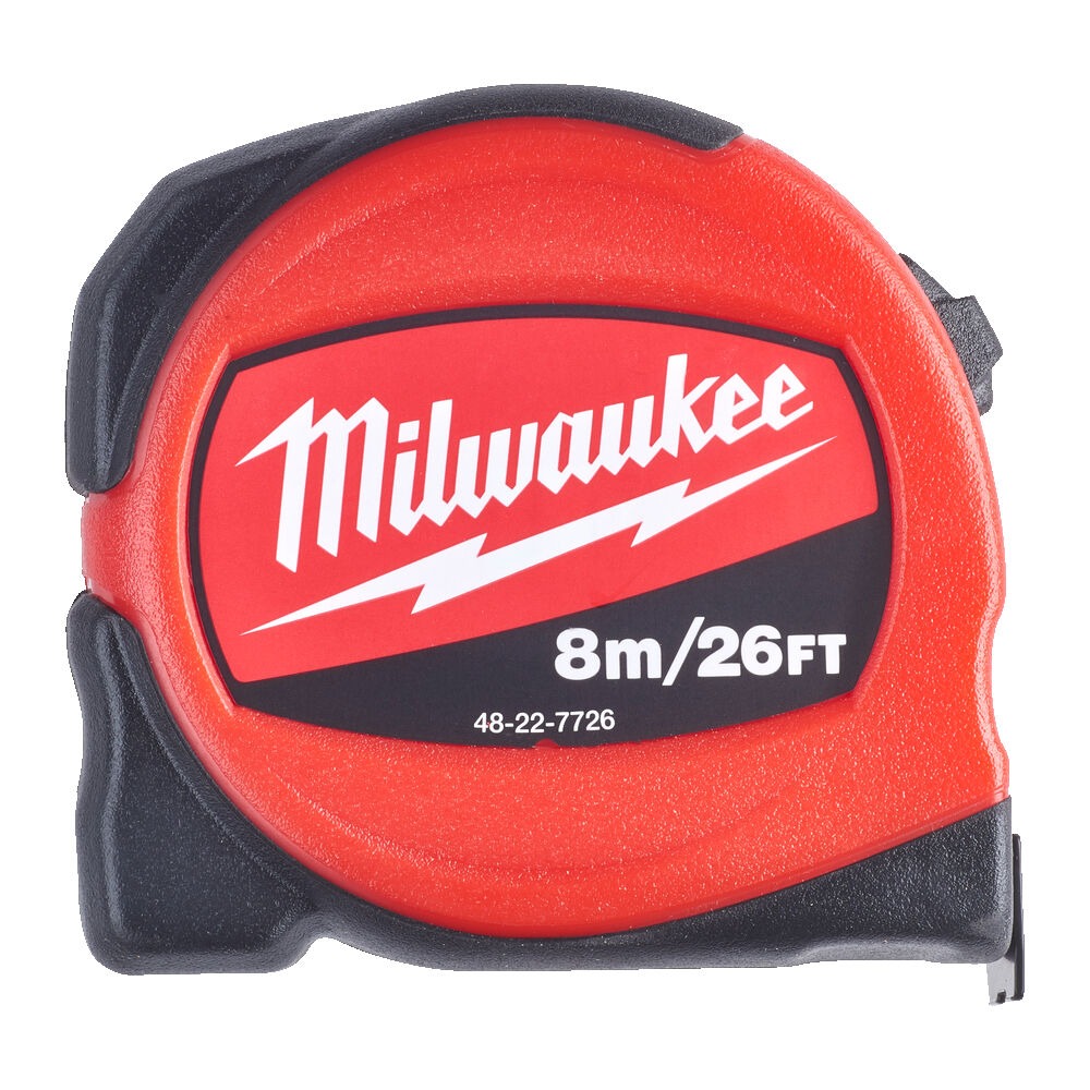 Milwaukee 48227726 Tape Measure Slimline 8m/26ft