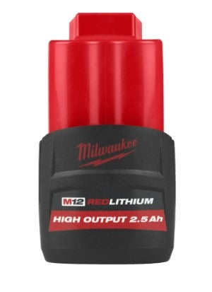 Milwaukee M12HB2.5 High Output 2.5AH 12v Battery