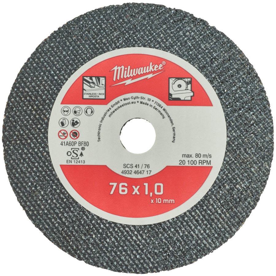 Milwaukee 4932464717 Thin Metal Cutting Disc for M12FCOT - 5 Pack