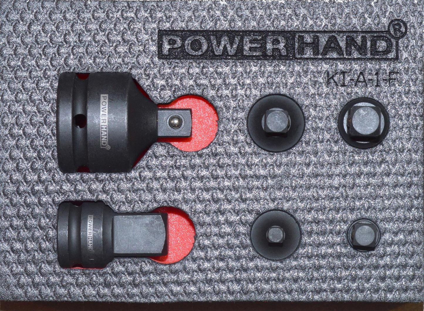Powerhand KI-A-1 Impact Adaptor & Reducer Set In Foam - 6 Piece