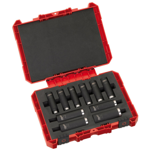Milwaukee 4932352861 1/2" Shockwave Impact Duty Socket Set - 10 Piece
