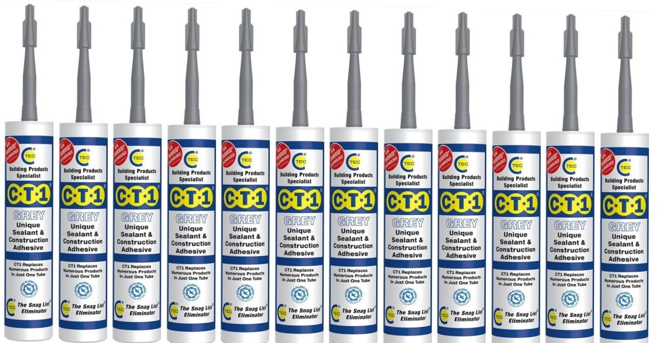 CT1 Sealant & Adhesive Grey 290ml (Box of 12)