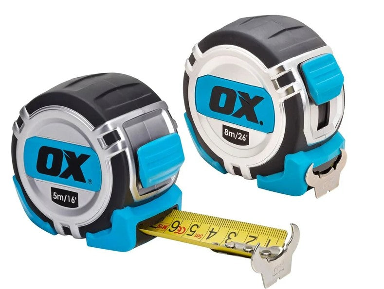 Ox Tools OX-P504858 5M/8M Pro Tape - Twin Pack