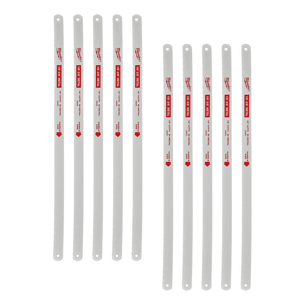 Milwaukee 4932493923 Hacksaw Replacement Blades - 10 Pack