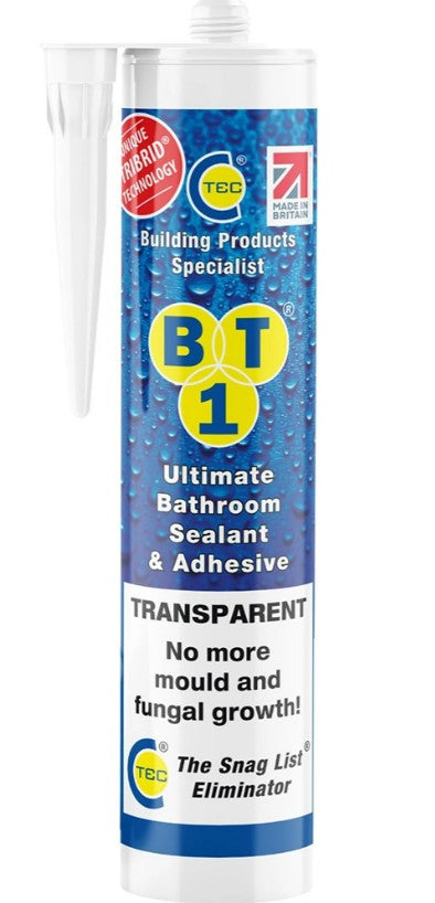 BT1 Bathroom Sealant & Adhesive Transparent - 290ml