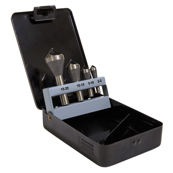 Sealey
90° Slotted Deburring Countersink Drill Bit Set 4pc