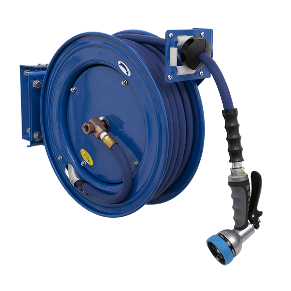 Sealey
Heavy-Duty Retractable Water Hose Reel 15m 13mm ID Rubber Hose