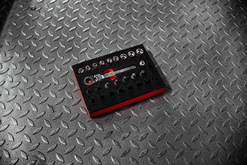 Boxo BX440-R2 1/4" Drive Low Profile Socket & Stubby Bit Set - 25 Piece