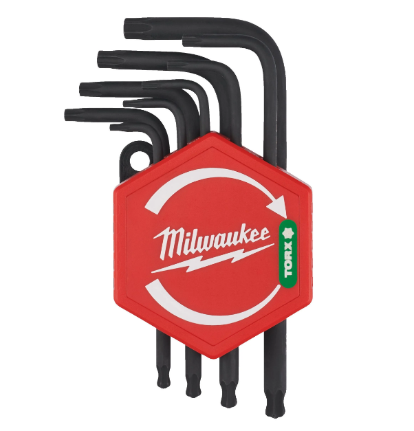 Milwaukee 4932492703 Compact L-Form Torx Key Set - 9 Piece