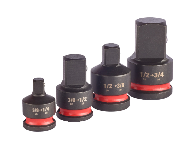 Milwaukee 4932480356 Shockwave Impact Socket Square Adaptor Set - 4 Piece