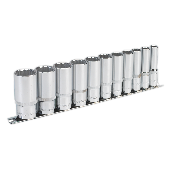 Premier Imperial Deep Socket Set 3/8"Sq Drive 12-point 11pc