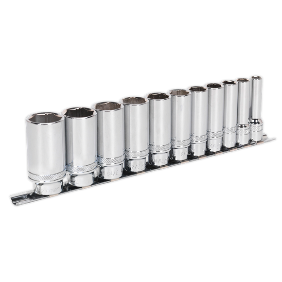 Premier Imperial Deep Lock-On™ Socket Set 3/8"Sq Drive 11pc
