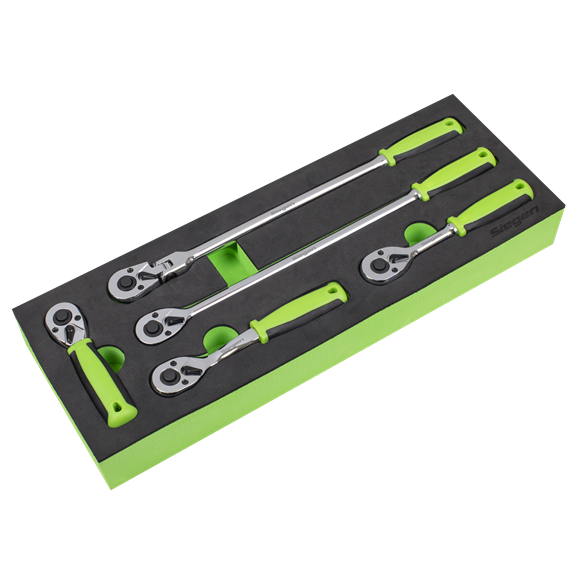 Sealey
Ratchet Wrench Set 1/4"Sq 5pc Drive Flip Reverse