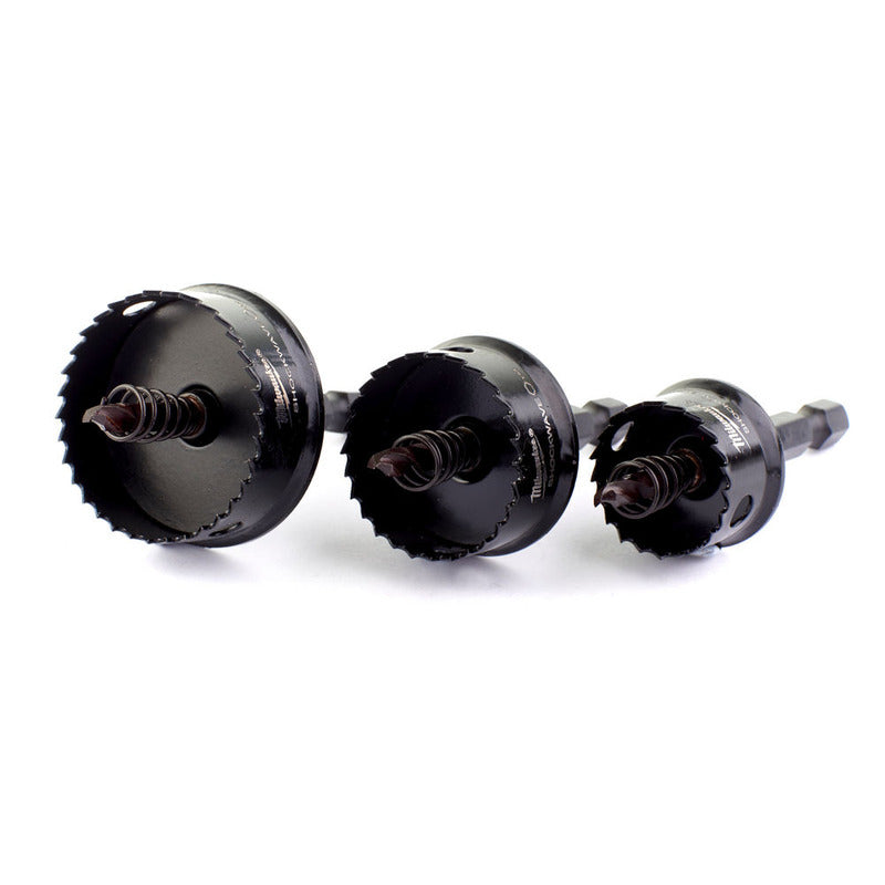 Milwaukee 49224800 3pc Shockwave Impact Duty Holesaw Set