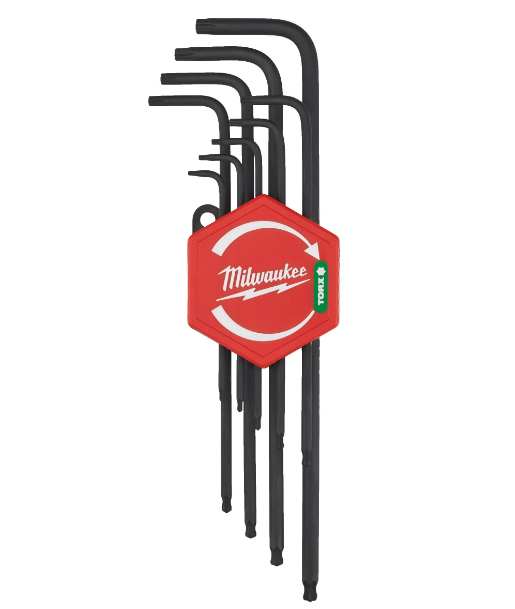 Milwaukee 4932492693 L-Form Torx Key Set - 9 Piece