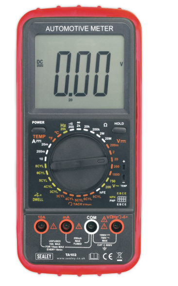 Sealey
11-Function Digital Automotive Multimeter