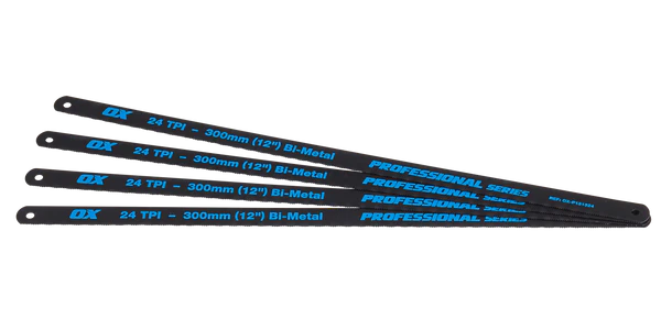 Ox Tools OX-P131324 Pro Hacksaw Blades 24TPI - 300mm - 10 Pack