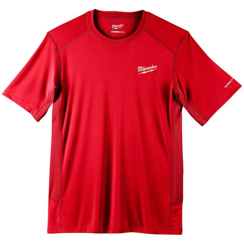 Milwaukee Extra Large Red Short Sleeve WORKSKIN Warm Weather Performance T-Shirt 4932493071