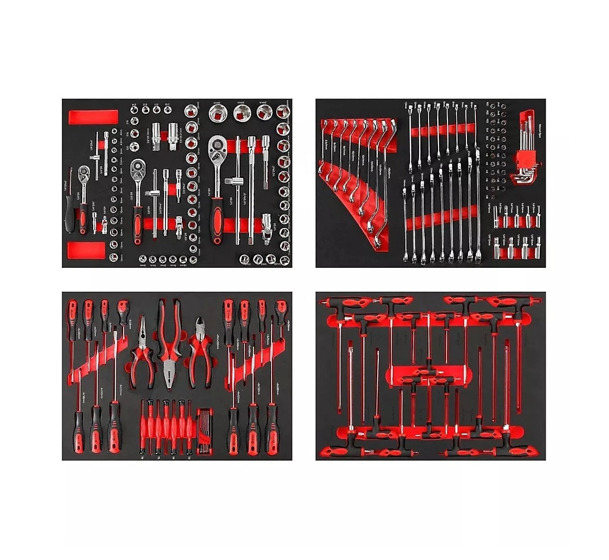 New State 6 Drawer Tool Box With Ball Bearing Drawers & 188 Piece Tool Kit - NA165 - Free UK Mainland Delivery