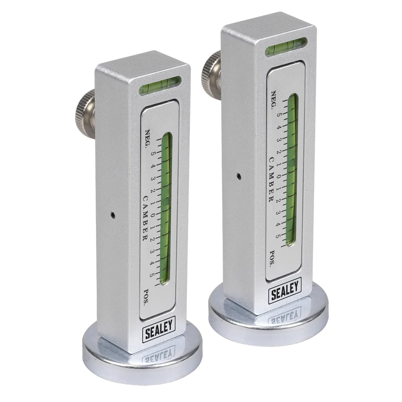 Sealey GA47 Magnetic Camber/Castor Gauge 2pc