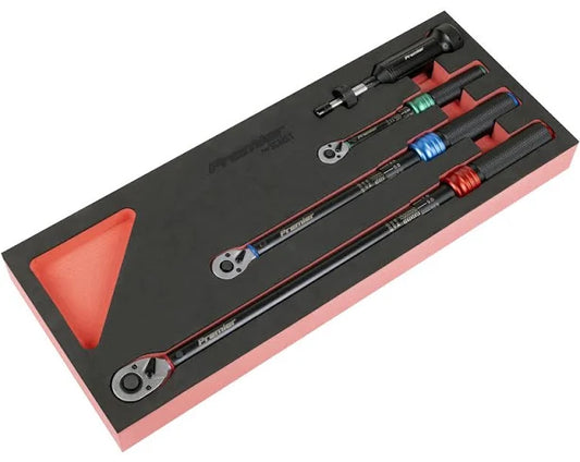 Sealey Premier Black Torque Wrench Micrometer & Torque Screwdriver Set 4pc