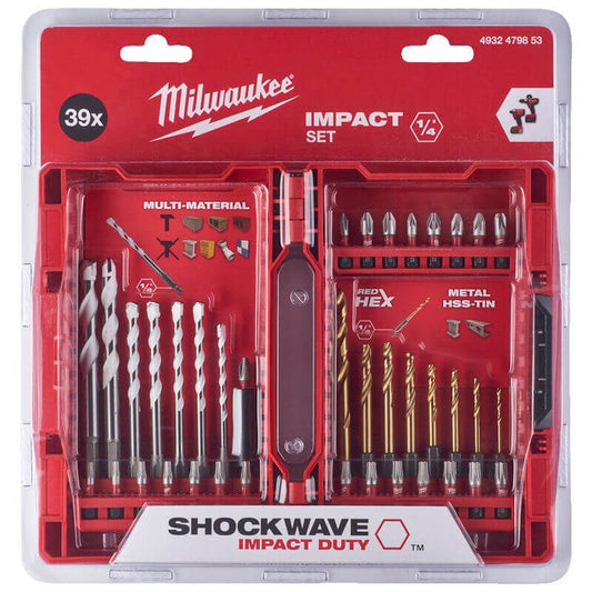 Milwaukee 4932479853 Shockwave Drill & Drive Set - 39 Piece