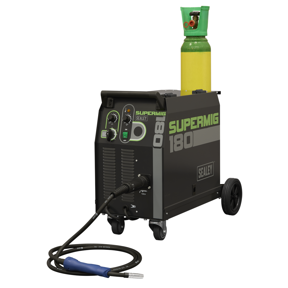 Sealey 
Professional Gas/Gasless MIG Welder with Binzel® Euro Torch 180A 230V