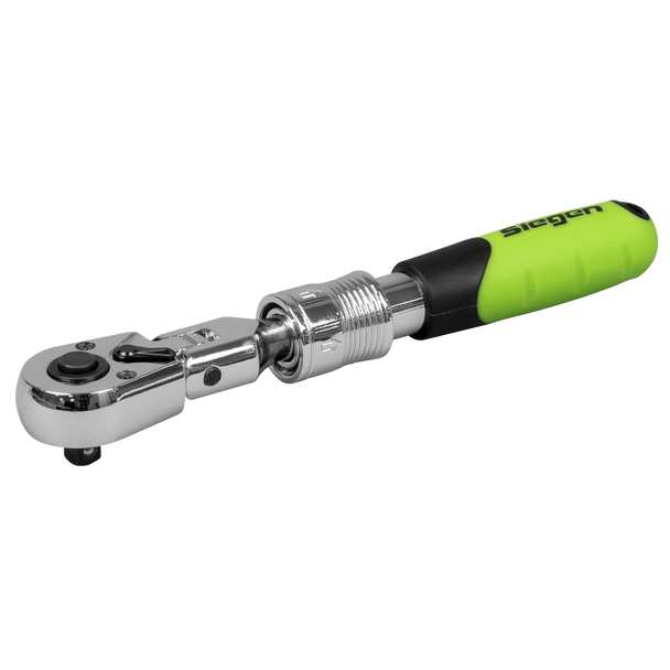 Sealey 
Siegen Extendable Flexi-Head Ratchet Wrench 1/4"Sq Drive