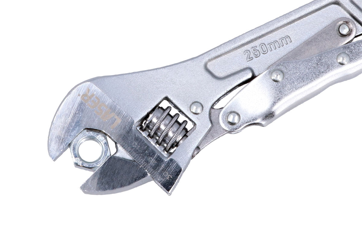 Laser 8975 Locking Adjustable Wrench - 250mm