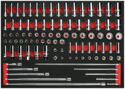 Boxo BX783-R2 1/4" Drive & 3/8" Drive Socket Set - 93 Piece