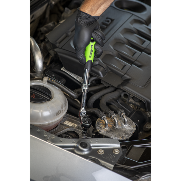 Sealey 
Siegen Extendable Flexi-Head Ratchet Wrench 3/8"Sq Drive