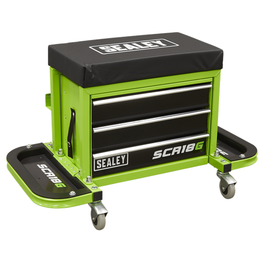 Sealey 
Mechanic's Utility Seat & Toolbox - Green