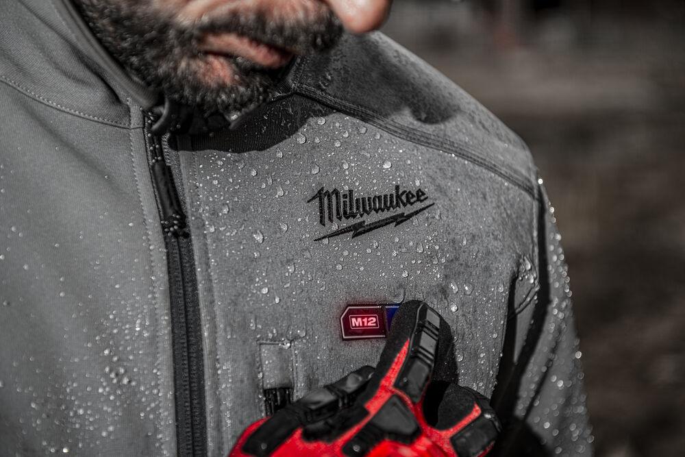 Milwaukee M12HJGREY5-0 M12 Heated Jacket - Various Sizes