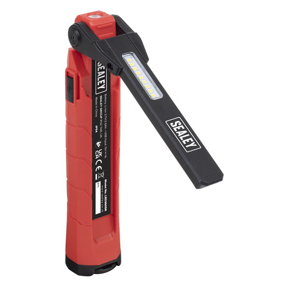 Sealey 
Rechargeable 360° Inspection Light 10W & 2 x 4W SMD LED - Red