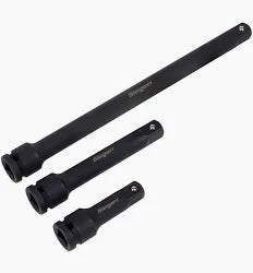 Sealey - S01322 - Siegen Impact Extension Bar Set 1/2"Sq Drive 3pc