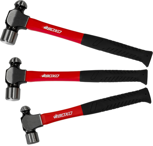 BOXO 3Pc Ball Pein Hammer Set