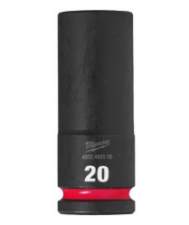 Milwaukee 20mm Shockwave Impact Duty 1/2" Drive Impact Socket Deep