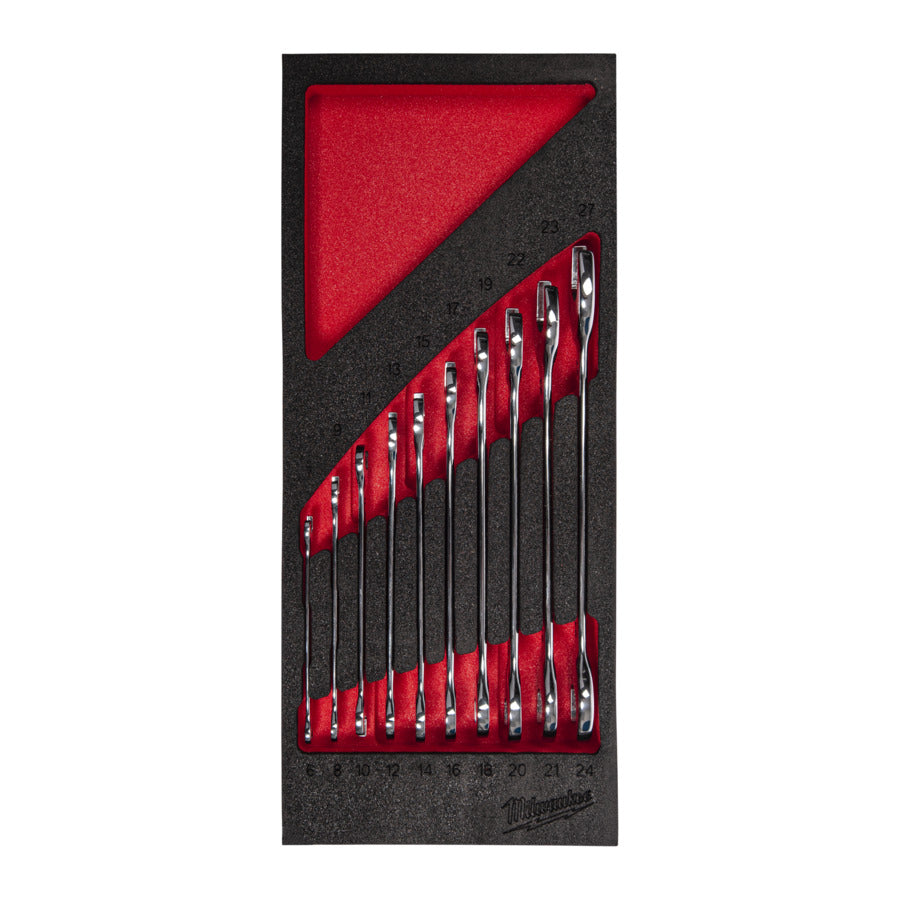 Milwaukee 4932493629 Double Open Ended Spanner Set In Foam