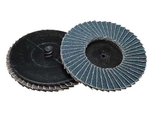 Abracs ABQLFZ075080 80 Grit Quick-Lock Flap Disc - 75mm - 25 Pack