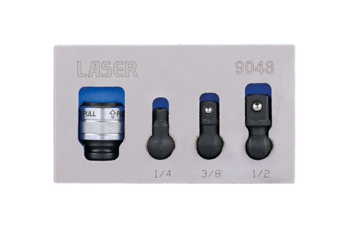 Laser 9048 3/8" Drive Impact Universal Joint Set - 4 Piece