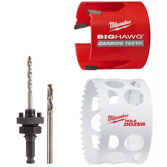 Milwuakee Hole Dozer & Big Hawg Electrician Set