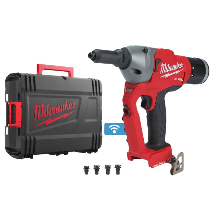 Milwaukee M18ONEFPRT-0X Fuel Rivet Tool With One Key - Body & Case Black Friday Bundle