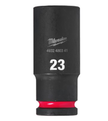 Milwaukee 23mm Shockwave Impact Duty 1/2" Drive Impact Socket Deep