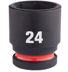 Milwaukee 24mm Shockwave Impact Duty 1/2" Drive Impact Socket Shallow