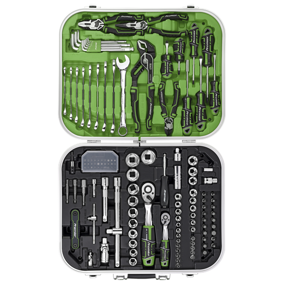 Sealey 
Premier Mechanic's Tool Kit 144pc - Hi-Vis Green