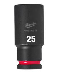 Milwaukee 25mm Shockwave Impact Duty 1/2" Drive Impact Socket Deep
