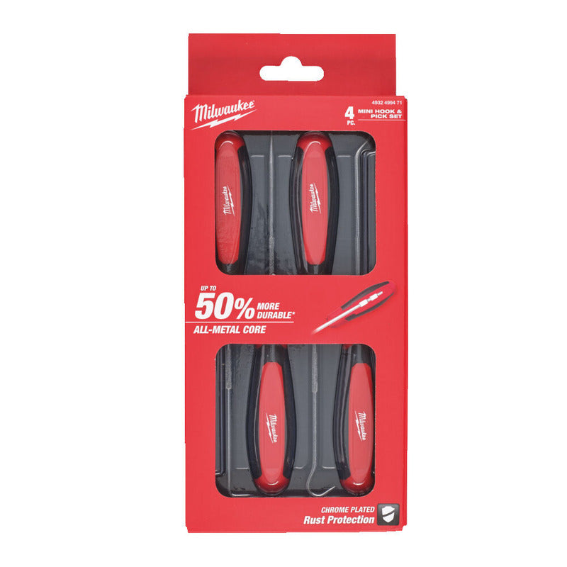 Milwaukee 4pc Hook & Pick Set - 4932499471