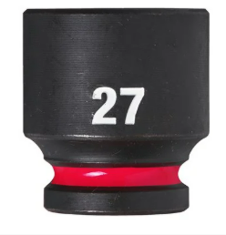 Milwaukee 27mm Shockwave Impact Duty 1/2" Drive Impact Socket Shallow