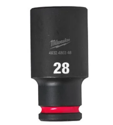 Milwaukee 28mm Shockwave Impact Duty 1/2" Drive Impact Socket Deep